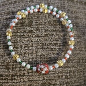 HANDPAINTED BEAD WRAP AROUND BRACELET